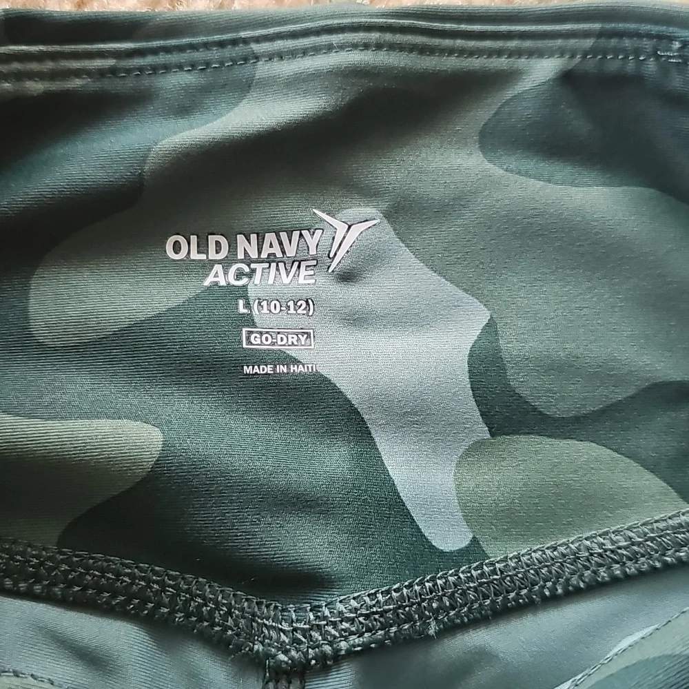 Old Navy Girls Camo High Waisted Leggings Large